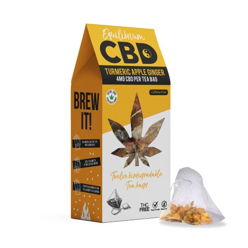 Turmeric Ginger CBD Tea Bags